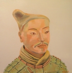 5,Warrior 兵俑50x50. 2013, Oil on canvas 麻布油画