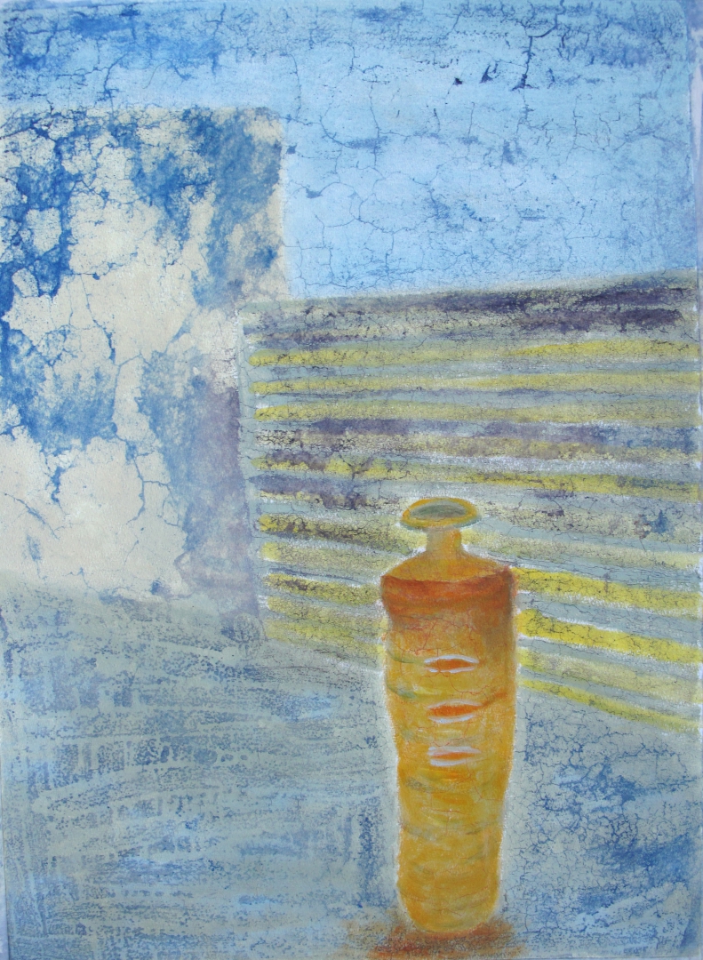 16, 陶艺 56x42 独幅版画 2013