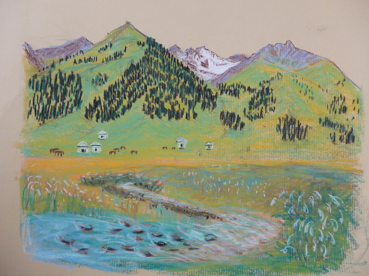 18,Xinjiang A3 Chalk Skech 2014