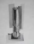 7,Pepper mill 胡椒磨 42x32.2010, Pencil Drawing 铅笔素描