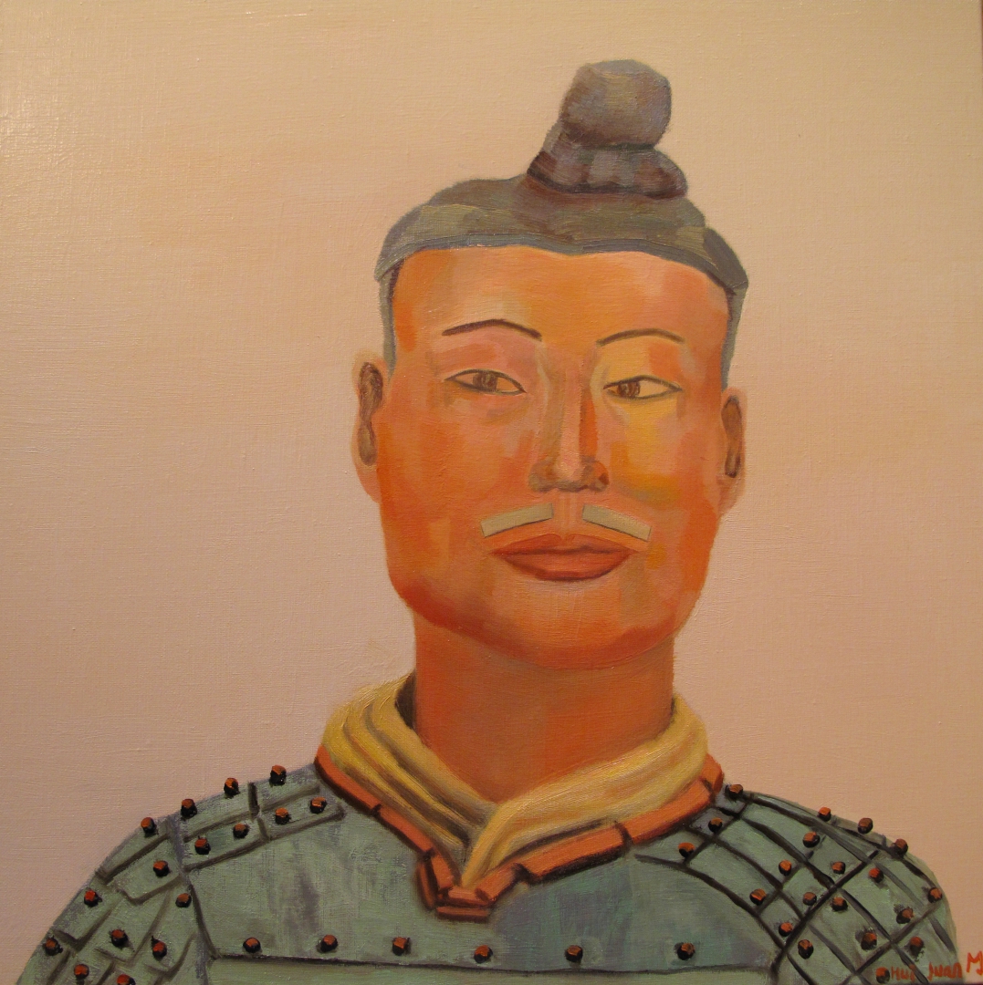 10, 兵俑 50x50 布面油画 2013