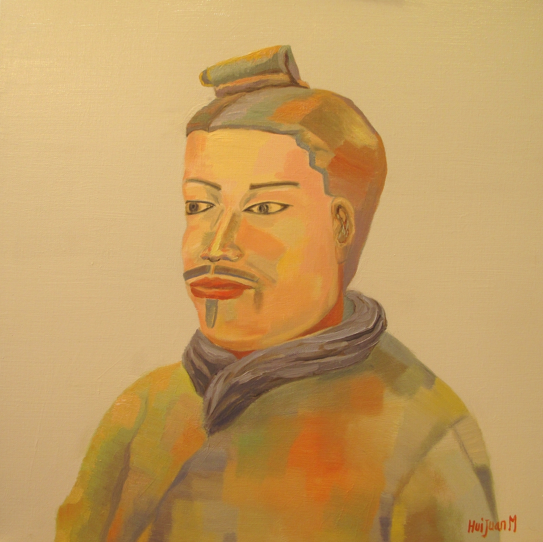 6 , 兵俑 50x50 布面油画 2013